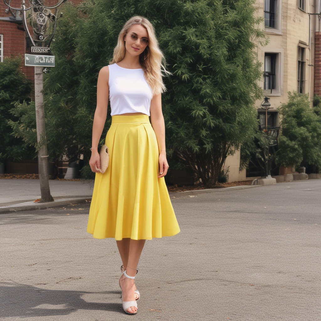 Image of Yellow Skirt